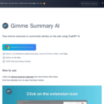 Gimme Summary Ai