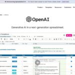 Openai In Spreadsheet